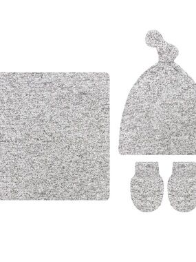 Lou Lou & company Baby Knit Hat, Mittens & Blanket Set